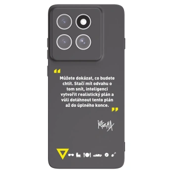Picasee silikonový černý obal pro Motorola Edge 60 Pro - Kazma - MŮŽETE DOKÁZAT, CO BUDETE CHTÍT