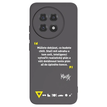Picasee silikonový černý obal pro OnePlus 13R 5G - Kazma - MŮŽETE DOKÁZAT, CO BUDETE CHTÍT
