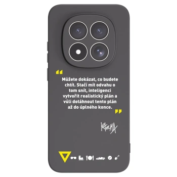 Picasee silikonový černý obal pro Xiaomi Redmi Note 15 Pro 4G - Kazma - MŮŽETE DOKÁZAT, CO BUDETE CHTÍT