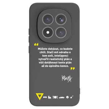 Picasee silikonový černý obal pro Xiaomi Redmi Note 15 Pro+ - Kazma - MŮŽETE DOKÁZAT, CO BUDETE CHTÍT