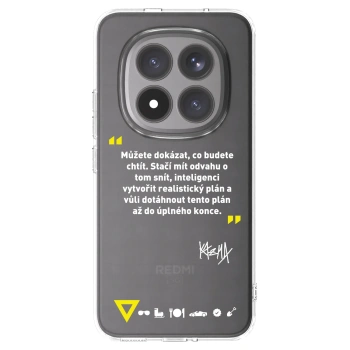 Picasee silikonový průhledný obal pro Xiaomi Redmi Note 15 Pro+ - Kazma - MŮŽETE DOKÁZAT, CO BUDETE CHTÍT