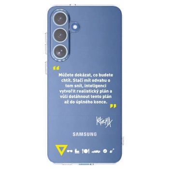 Picasee silikonový průhledný obal pro Samsung Galaxy S25 FE 5G - Kazma - MŮŽETE DOKÁZAT, CO BUDETE CHTÍT