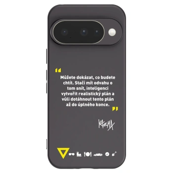 Picasee silikonový černý obal pro Google Pixel 10 - Kazma - MŮŽETE DOKÁZAT, CO BUDETE CHTÍT