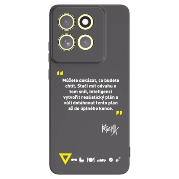 Picasee silikonový černý obal pro Motorola Moto G86 Power 5G - Kazma - MŮŽETE DOKÁZAT, CO BUDETE CHTÍT