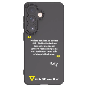 Picasee silikonový černý obal pro Samsung Galaxy S26 - Kazma - MŮŽETE DOKÁZAT, CO BUDETE CHTÍT