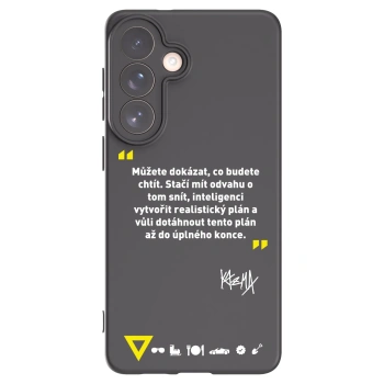 Picasee silikonový černý obal pro Samsung Galaxy S26+ - Kazma - MŮŽETE DOKÁZAT, CO BUDETE CHTÍT