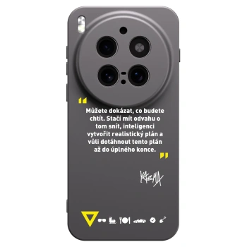 Picasee silikonový černý obal pro Vivo X300 Pro - Kazma - MŮŽETE DOKÁZAT, CO BUDETE CHTÍT