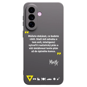 Picasee silikonový černý obal pro Samsung Galaxy A57 5G - Kazma - MŮŽETE DOKÁZAT, CO BUDETE CHTÍT