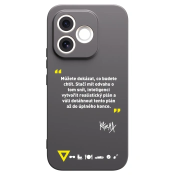 Picasee silikonový černý obal pro Honor 600 Lite - Kazma - MŮŽETE DOKÁZAT, CO BUDETE CHTÍT