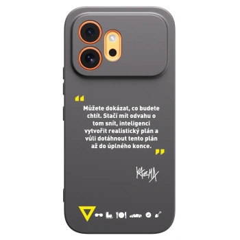 Picasee silikonový černý obal pro Honor 600 - Kazma - MŮŽETE DOKÁZAT, CO BUDETE CHTÍT