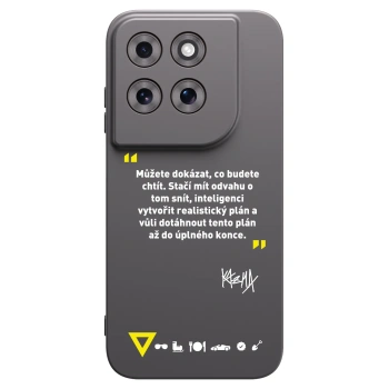 Picasee silikonový černý obal pro Motorola Moto G77 - Kazma - MŮŽETE DOKÁZAT, CO BUDETE CHTÍT