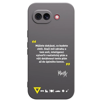 Picasee silikonový černý obal pro Google Pixel 10a - Kazma - MŮŽETE DOKÁZAT, CO BUDETE CHTÍT