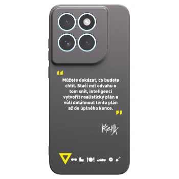 Picasee silikonový černý obal pro Motorola Edge 70 Fusion - Kazma - MŮŽETE DOKÁZAT, CO BUDETE CHTÍT