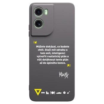 Picasee silikonový černý obal pro Motorola Moto G06 - Kazma - MŮŽETE DOKÁZAT, CO BUDETE CHTÍT