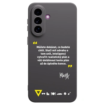 Picasee silikonový černý obal pro Samsung Galaxy A37 - Kazma - MŮŽETE DOKÁZAT, CO BUDETE CHTÍT