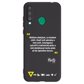 Picasee silikonový černý obal pro Honor 20 Lite - Kazma - MŮŽETE DOKÁZAT, CO BUDETE CHTÍT