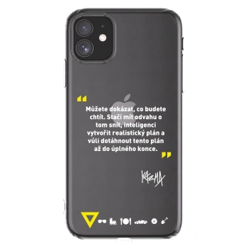 Picasee silikonový průhledný obal pro Apple iPhone 11 - Kazma - MŮŽETE DOKÁZAT, CO BUDETE CHTÍT