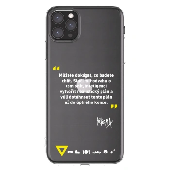 Picasee silikonový průhledný obal pro Apple iPhone 11 Pro Max - Kazma - MŮŽETE DOKÁZAT, CO BUDETE CHTÍT
