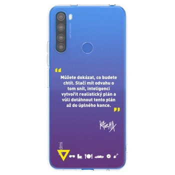 Picasee silikonový průhledný obal pro Xiaomi Redmi Note 8T - Kazma - MŮŽETE DOKÁZAT, CO BUDETE CHTÍT