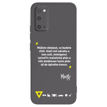 Picasee silikonový černý obal pro Samsung Galaxy S20 G980F - Kazma - MŮŽETE DOKÁZAT, CO BUDETE CHTÍT