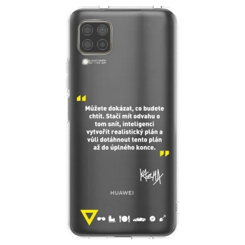 Picasee silikonový průhledný obal pro Huawei P40 Lite - Kazma - MŮŽETE DOKÁZAT, CO BUDETE CHTÍT