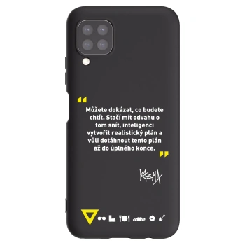 Picasee silikonový černý obal pro Huawei P40 Lite - Kazma - MŮŽETE DOKÁZAT, CO BUDETE CHTÍT
