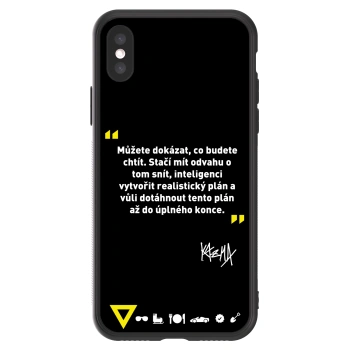 Picasee ULTIMATE CASE pro Apple iPhone X/XS - Kazma - MŮŽETE DOKÁZAT, CO BUDETE CHTÍT