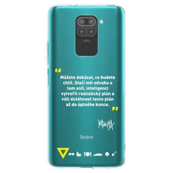 Picasee silikonový černý obal pro Xiaomi Redmi Note 9 - Kazma - MŮŽETE DOKÁZAT, CO BUDETE CHTÍT