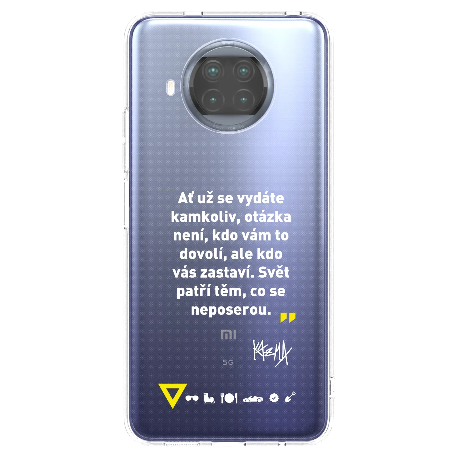 Picasee silikonový průhledný obal pro Xiaomi Mi 10T Lite - Kazma - SVĚT PATŘÍ TĚM, CO SE NEPOSEROU