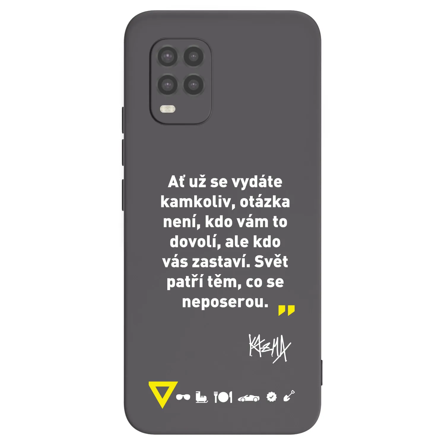 Picasee silikonový černý obal pro Xiaomi Mi 10 Lite - Kazma - SVĚT PATŘÍ TĚM, CO SE NEPOSEROU