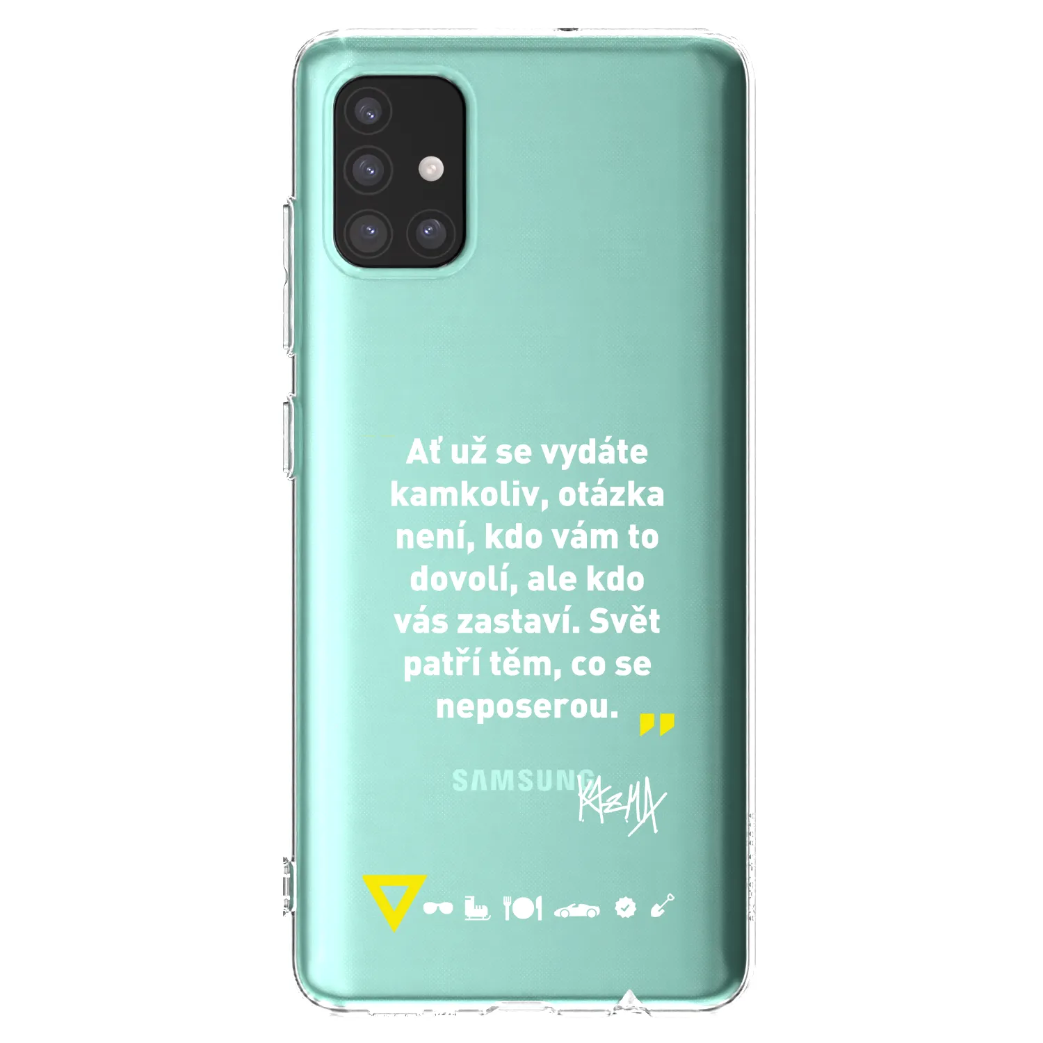 Picasee silikonový průhledný obal pro Samsung Galaxy M51 M515F - Kazma - SVĚT PATŘÍ TĚM, CO SE NEPOSEROU