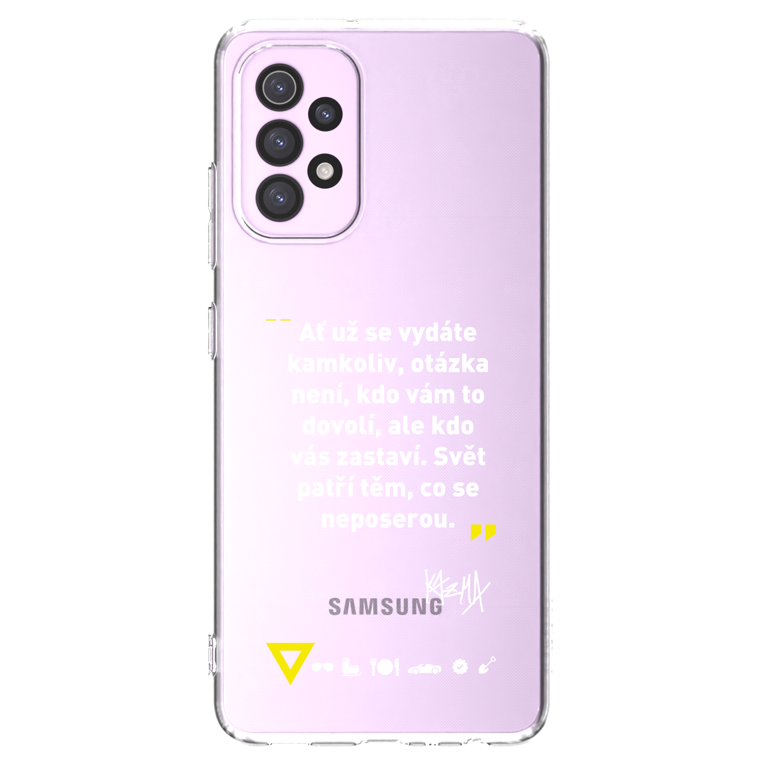 Picasee silikonový průhledný obal pro Samsung Galaxy A32 5G A326B - Kazma - SVĚT PATŘÍ TĚM, CO SE NEPOSEROU