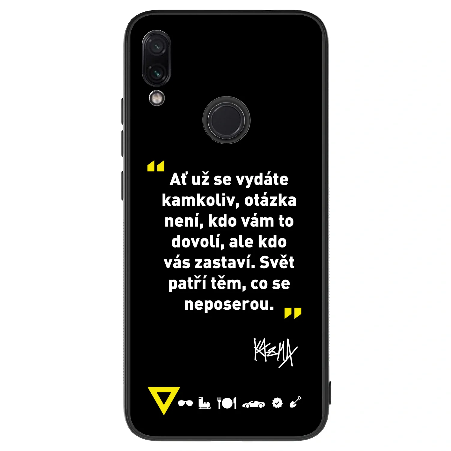 Picasee ULTIMATE CASE pro Xiaomi Redmi Note 7 - Kazma - SVĚT PATŘÍ TĚM, CO SE NEPOSEROU