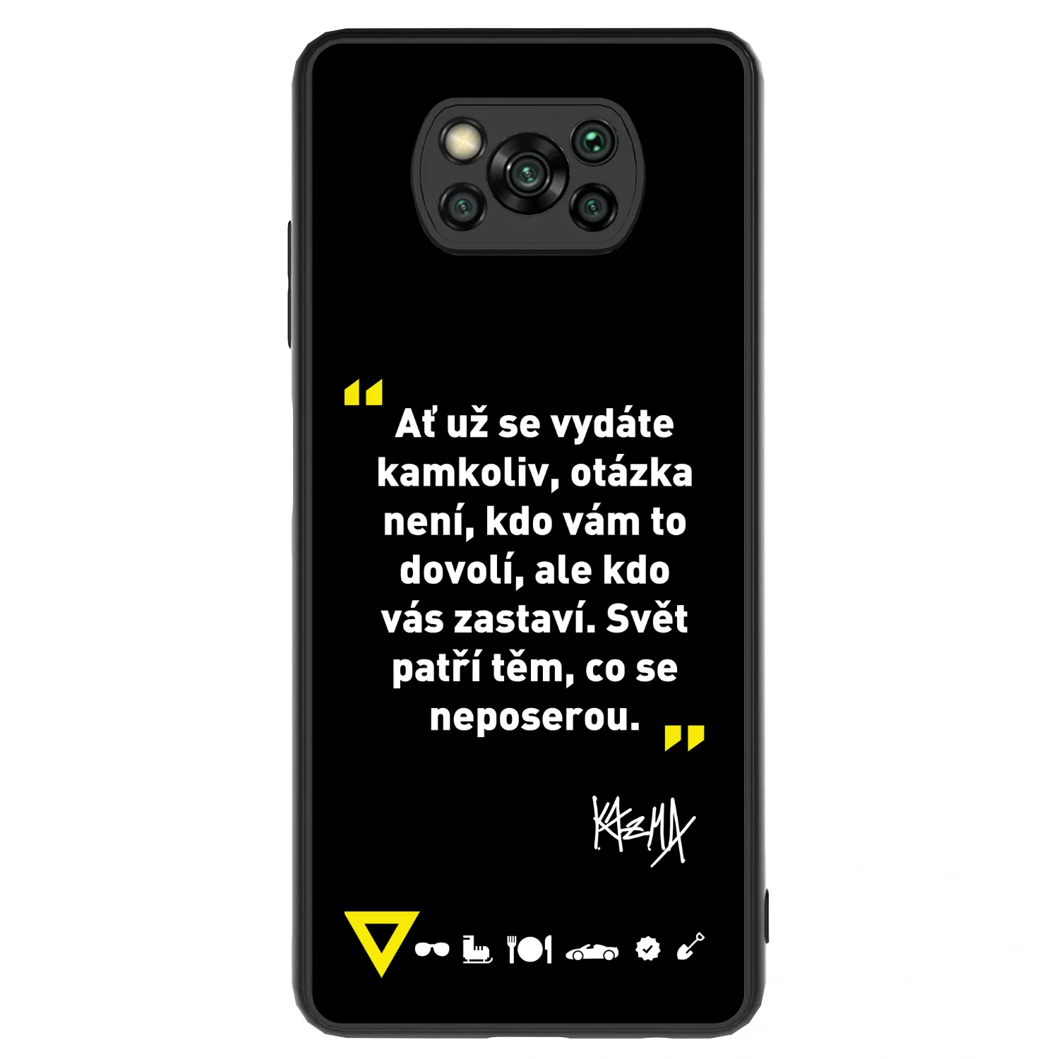 Picasee ULTIMATE CASE pro Xiaomi Poco X3 - Kazma - SVĚT PATŘÍ TĚM, CO SE NEPOSEROU