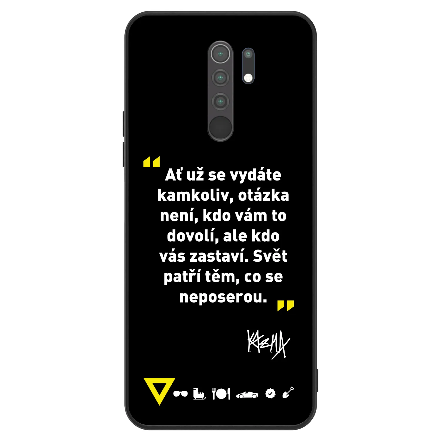 Picasee ULTIMATE CASE pro Xiaomi Redmi 9 - Kazma - SVĚT PATŘÍ TĚM, CO SE NEPOSEROU