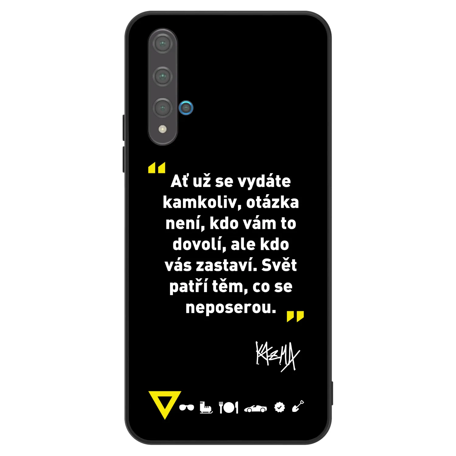 Picasee ULTIMATE CASE pro Huawei Nova 5T - Kazma - SVĚT PATŘÍ TĚM, CO SE NEPOSEROU