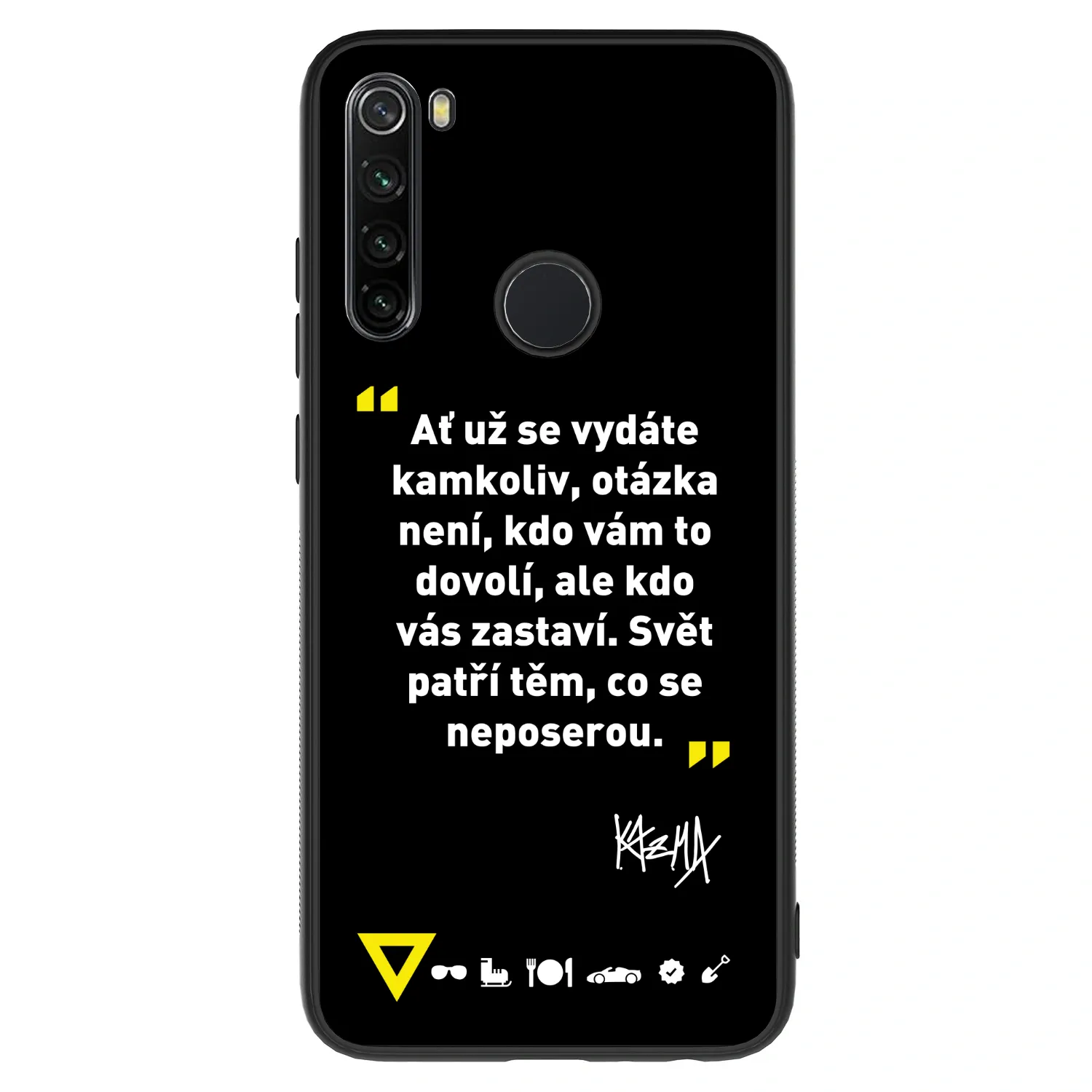 Picasee ULTIMATE CASE pro Xiaomi Redmi Note 8 - Kazma - SVĚT PATŘÍ TĚM, CO SE NEPOSEROU