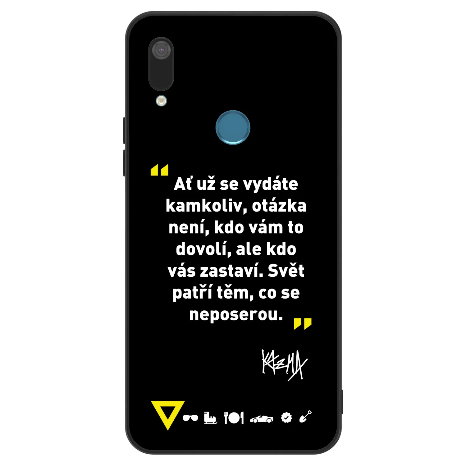 Picasee ULTIMATE CASE pro Huawei Y7 2019 - Kazma - SVĚT PATŘÍ TĚM, CO SE NEPOSEROU