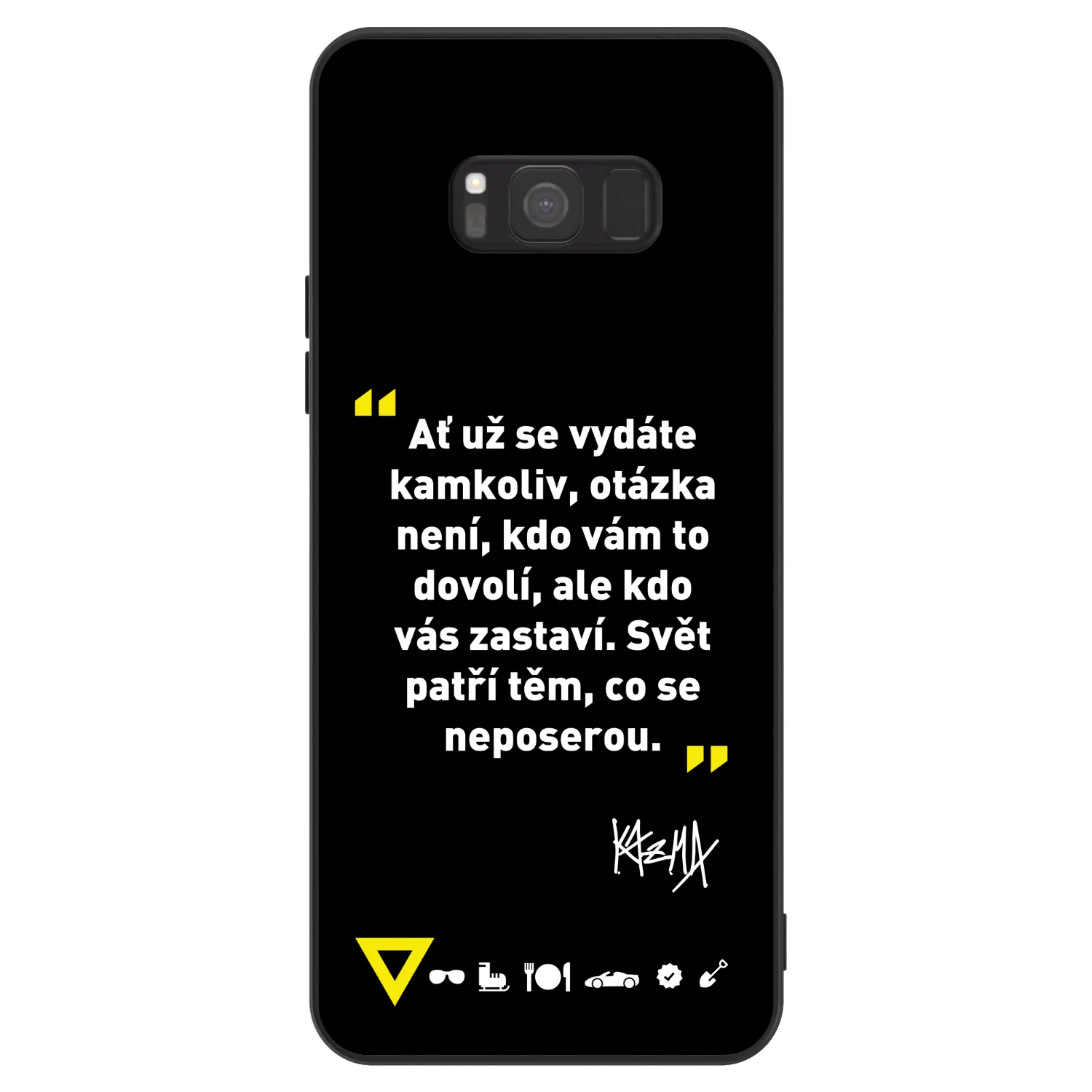 Picasee ULTIMATE CASE pro Samsung Galaxy S8 G950F - Kazma - SVĚT PATŘÍ TĚM, CO SE NEPOSEROU