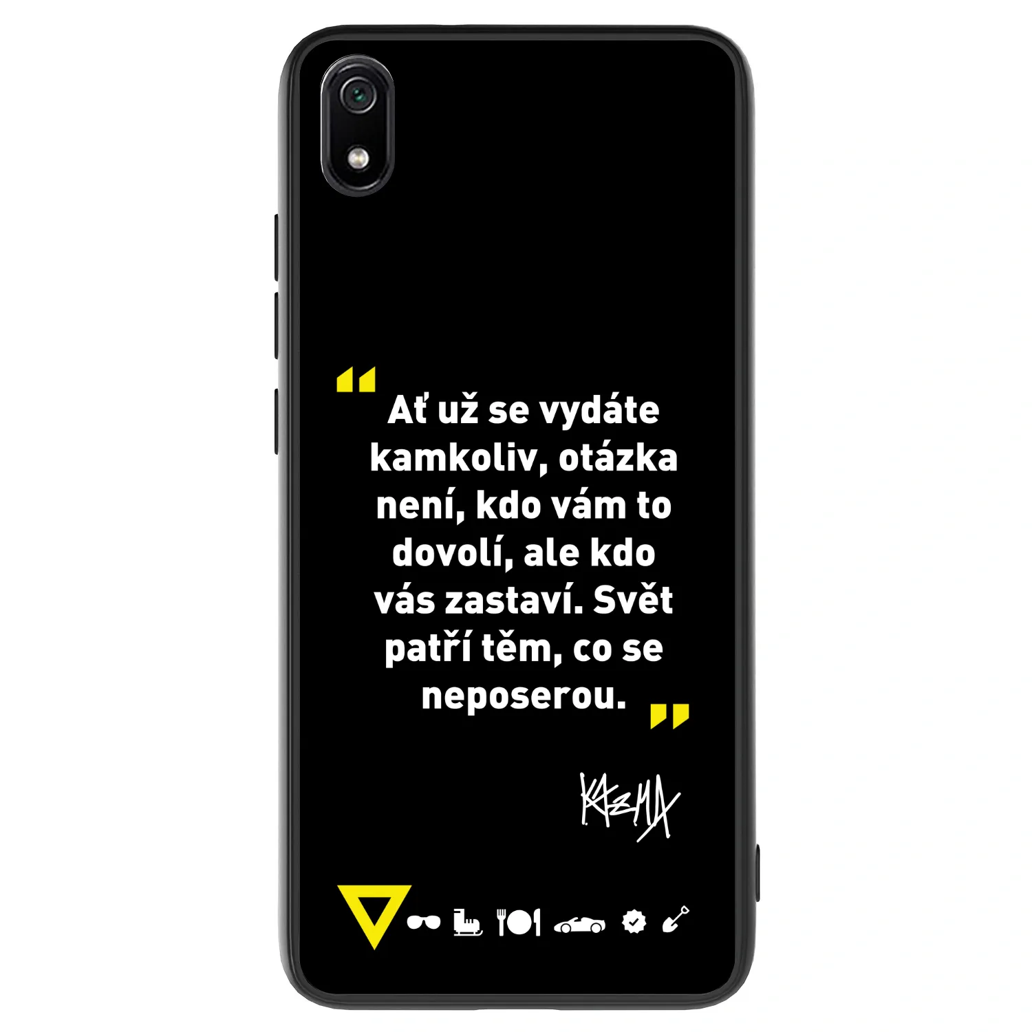 Picasee ULTIMATE CASE pro Xiaomi Redmi 7A - Kazma - SVĚT PATŘÍ TĚM, CO SE NEPOSEROU
