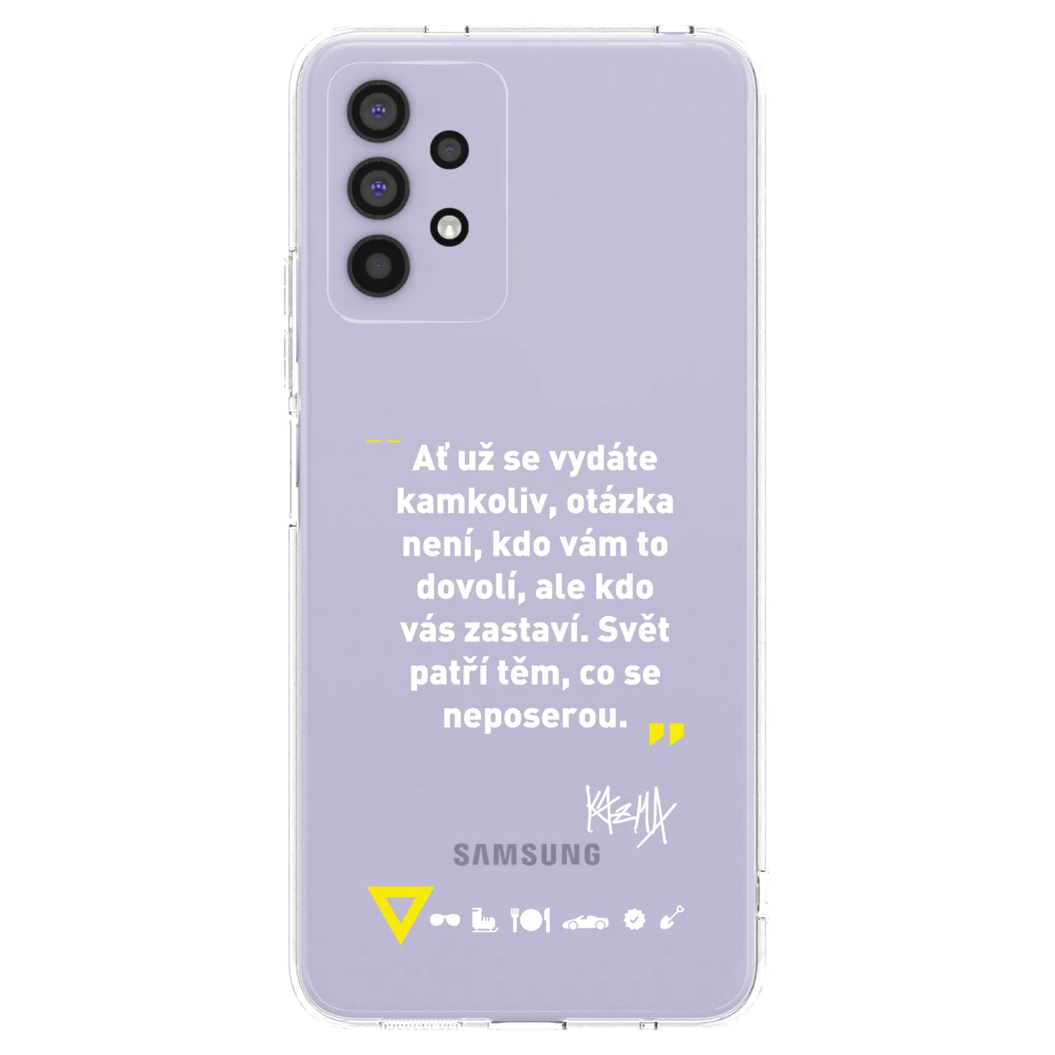 Picasee silikonový průhledný obal pro Samsung Galaxy A32 4G SM-A325F - Kazma - SVĚT PATŘÍ TĚM, CO SE NEPOSEROU