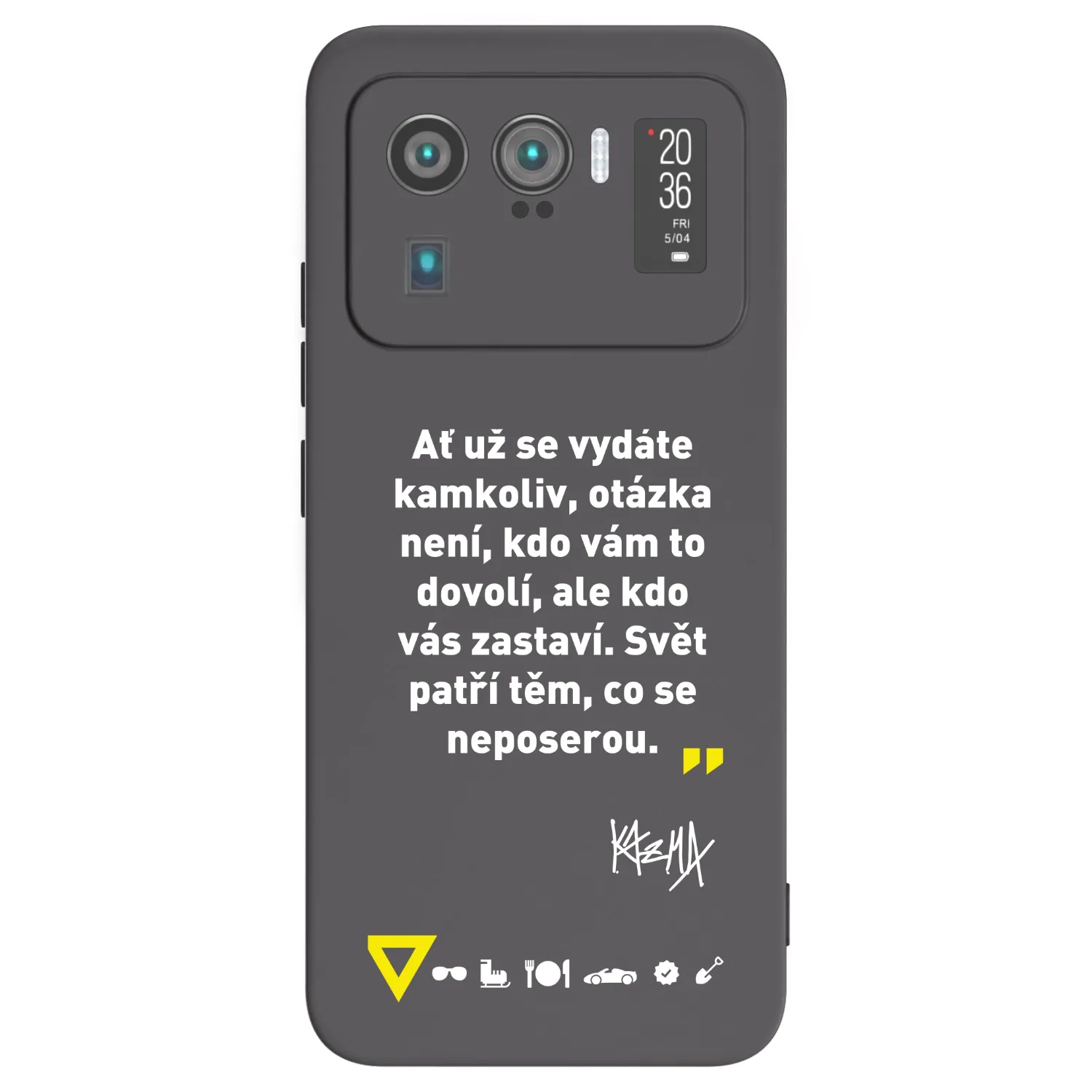 Picasee silikonový černý obal pro Xiaomi Mi 11 Ultra - Kazma - SVĚT PATŘÍ TĚM, CO SE NEPOSEROU