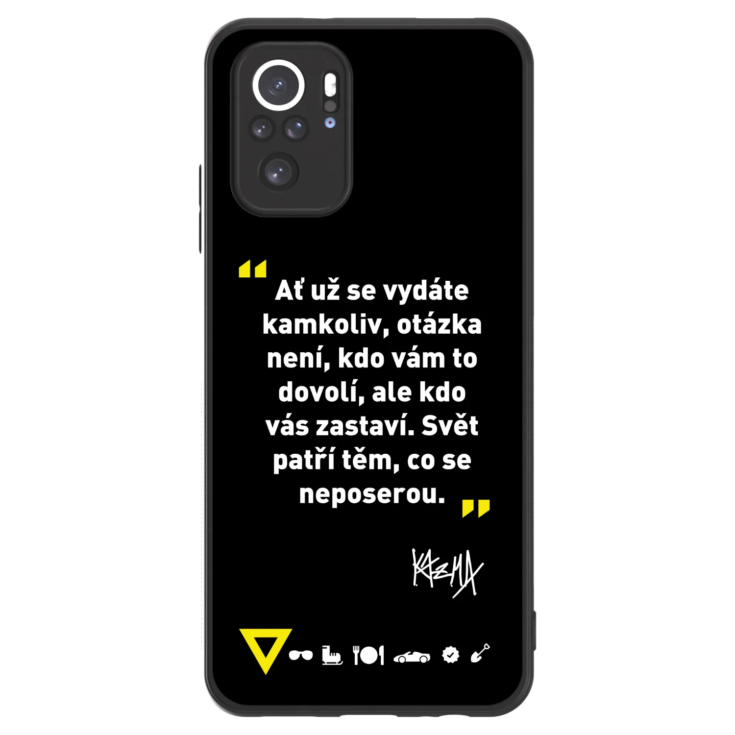 Picasee ULTIMATE CASE pro Xiaomi Redmi Note 10S - Kazma - SVĚT PATŘÍ TĚM, CO SE NEPOSEROU