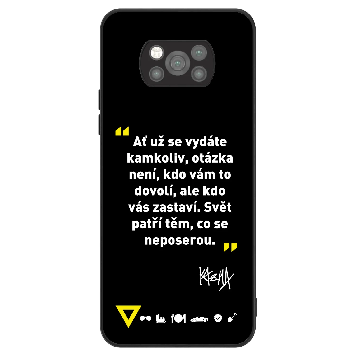 Picasee ULTIMATE CASE pro Xiaomi Poco X3 Pro - Kazma - SVĚT PATŘÍ TĚM, CO SE NEPOSEROU