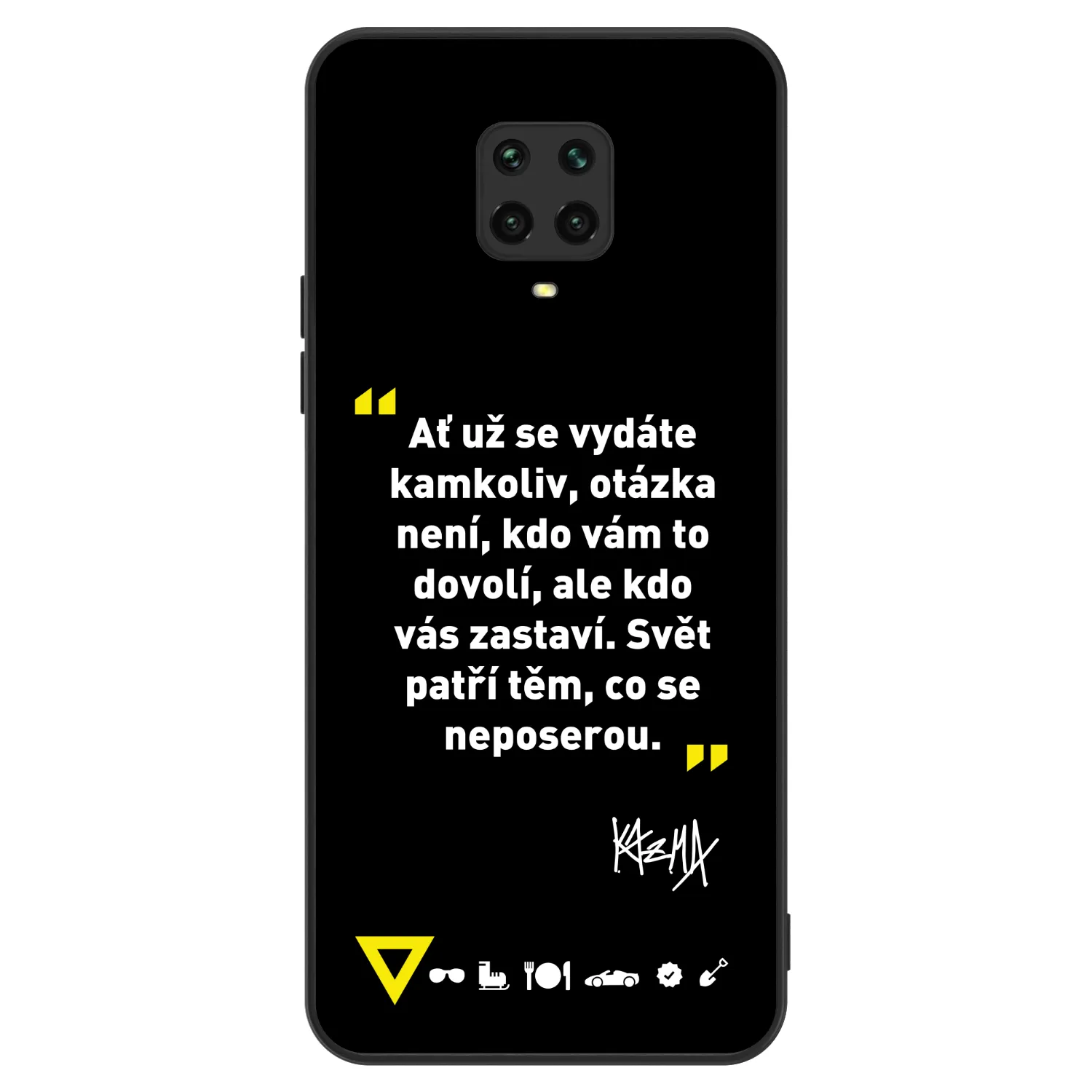 Picasee ULTIMATE CASE pro Xiaomi Redmi Note 9S - Kazma - SVĚT PATŘÍ TĚM, CO SE NEPOSEROU