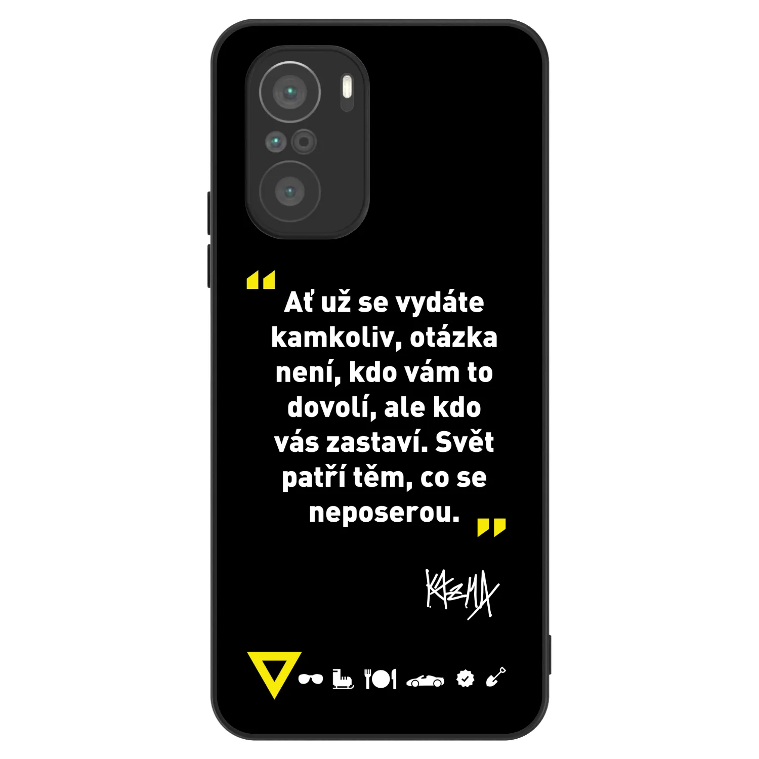 Picasee ULTIMATE CASE pro Xiaomi Poco F3 - Kazma - SVĚT PATŘÍ TĚM, CO SE NEPOSEROU