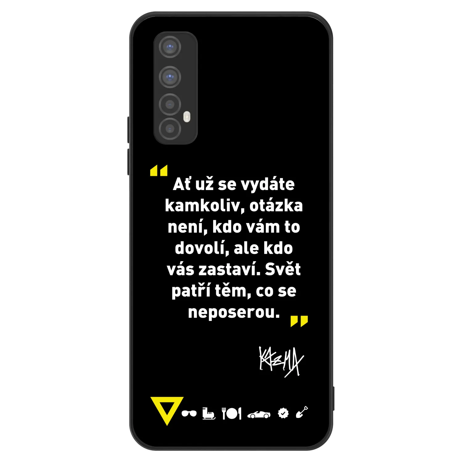 Picasee ULTIMATE CASE pro Realme 7 - Kazma - SVĚT PATŘÍ TĚM, CO SE NEPOSEROU