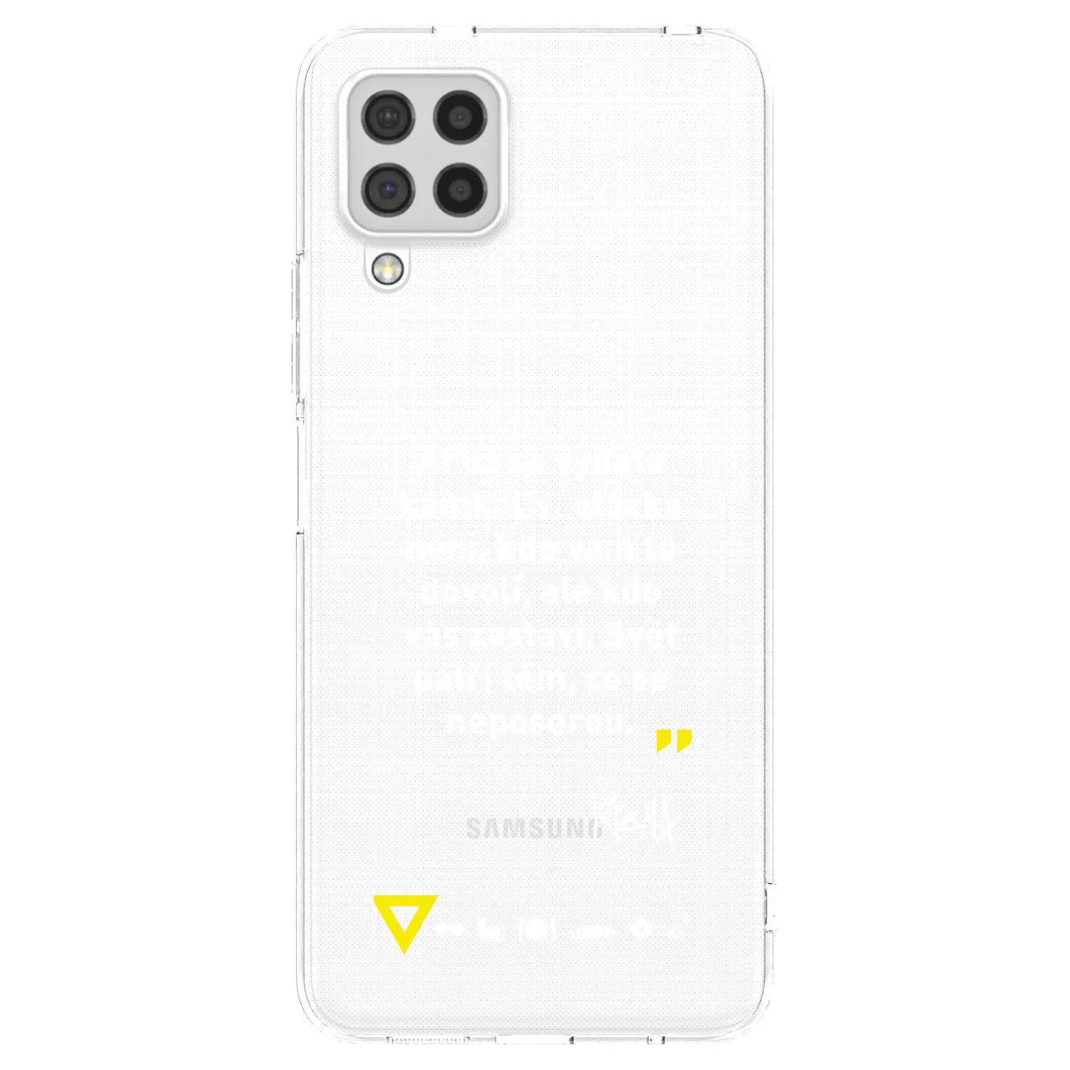 Picasee silikonový průhledný obal pro Samsung Galaxy A22 A225F 4G - Kazma - SVĚT PATŘÍ TĚM, CO SE NEPOSEROU