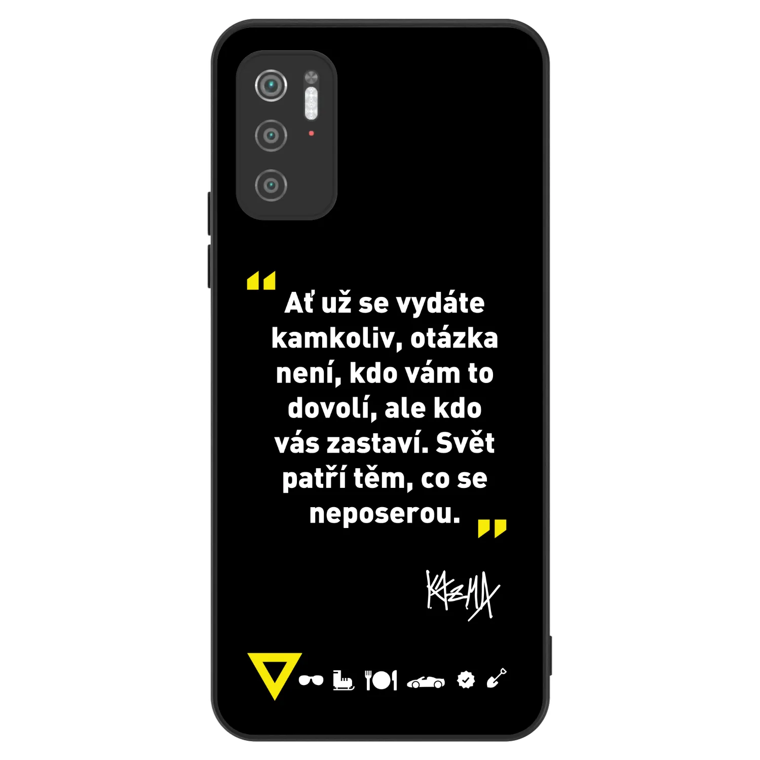 Picasee ULTIMATE CASE pro Xiaomi Poco M3 Pro 5G - Kazma - SVĚT PATŘÍ TĚM, CO SE NEPOSEROU