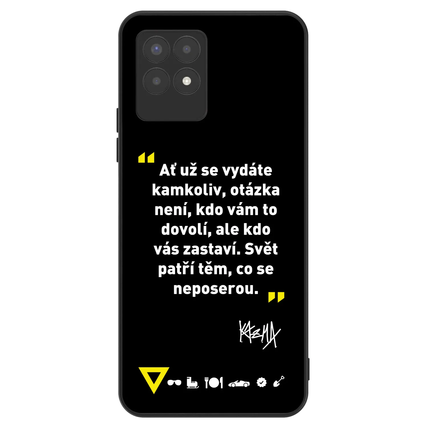 Picasee ULTIMATE CASE pro Realme 8i - Kazma - SVĚT PATŘÍ TĚM, CO SE NEPOSEROU